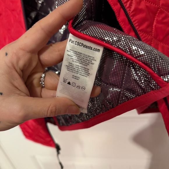 Columbia Omni Heath Quilted Vest, dark pink, size S (fits M) - Picture 6 of 8